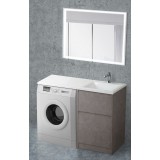 Мебель для ванной BelBagno Kraft-LVD 120 напольная правая pietra grigio