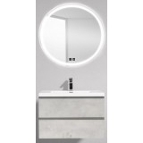 Мебель для ванной BelBagno Luce 80 подвесная stucco cemento leggero с зеркалом с подогревом
