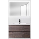 Мебель для ванной BelBagno Luce 90 подвесная stone с прямоугольным зеркалом