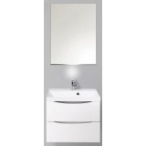 Мебель для ванной BelBagno Marino 60 подвесная bianco lucido с зеркалом-шкафом
