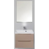 Мебель для ванной BelBagno Marino 60 подвесная capucino lucido с зеркалом-шкафом