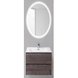 Мебель для ванной BelBagno Pietra 60 подвесная stone с овальным зеркалом