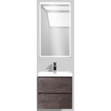 Мебель для ванной BelBagno Pietra Mini 50 подвесная с 2-мя ящиками stone с зеркалом с электровыключателем