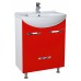 Мебель для ванной Bellezza Альфа 55 красная с нижним ящиком