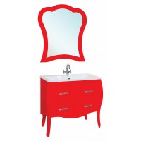 Мебель для ванной Bellezza Грация 100 красная
