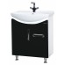 Мебель для ванной Bellezza Лагуна 65 с ящиком, черная