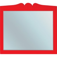 Зеркало Bellezza Эстель 100 красное
