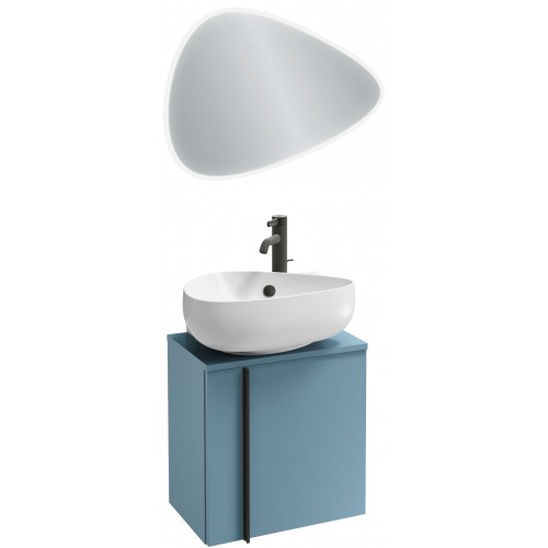 Мебель для ванной Jacob Delafon Nouvelle Vague 45 подвесная правая блестящий аквамарин