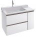Мебель для ванной Jacob Delafon Soprano 100 с выдвижным ящиком белый глянец