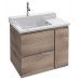 Мебель для ванной Jacob Delafon Soprano 80 раковина с встроенным смесителем с выдвижным ящиком квебекский дуб