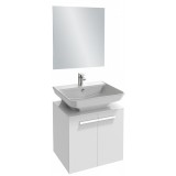 Мебель для ванной Jacob Delafon Struktura 60 подвесная белый блестящий с накладной раковиной