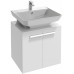 Мебель для ванной Jacob Delafon Struktura 60 подвесная белый блестящий с зеркалом с подсветкой