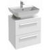 Мебель для ванной Jacob Delafon Struktura 65 подвесная с 2-мя ящиками белый блестящий
