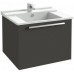 Мебель для ванной Jacob Delafon Struktura 80 подвесная с 1-м ящиком серый антрацит