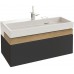 Мебель для ванной Jacob Delafon Terrace 100 подвесная черная матовая раковина с подсветкой