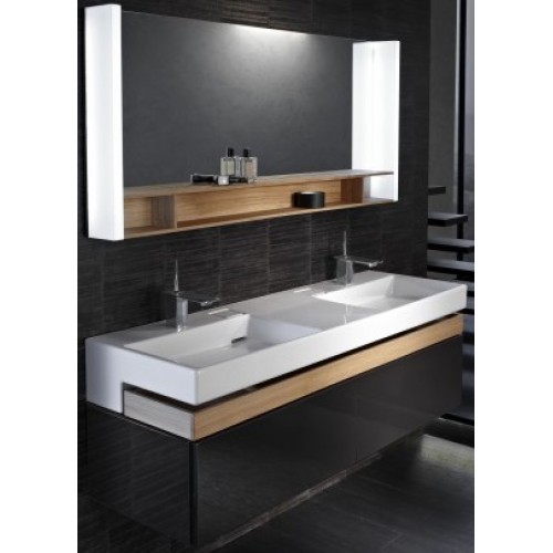 Мебель для ванной Jacob Delafon Terrace 150 подвесная черная матовая раковина с подсветкой