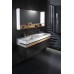 Мебель для ванной Jacob Delafon Terrace 150 подвесная черная матовая раковина с подсветкой