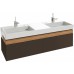 Мебель для ванной Jacob Delafon Terrace 150 подвесная ледяной коричневый глянцевый раковина с подсветкой