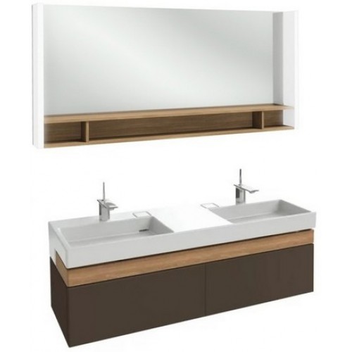 Мебель для ванной Jacob Delafon Terrace 150 подвесная светло-коричневая глянцевая