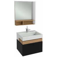 Мебель для ванной Jacob Delafon Terrace 60 подвесная черный блестящий лак