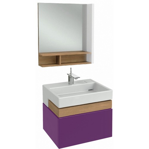 Мебель для ванной Jacob Delafon Terrace 60 подвесная сливовый блестящий лак