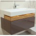 Мебель для ванной Jacob Delafon Terrace 80 подвесная ледяной коричневый сатин раковина с подсветкой