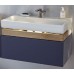 Мебель для ванной Jacob Delafon Terrace 80 подвесная синий бархат раковина с подсветкой зеркало с USB разъемом