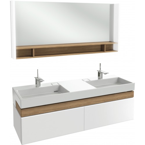 Мебель для ванной Jacob Delafon Terrace Premium 150 подвесная белая глянцевая