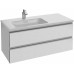 Мебель для ванной Jacob Delafon Vox 100 подвесная левая белый блестящий лак с зеркалом с подсветкой