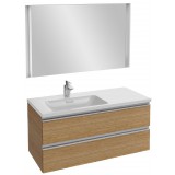 Мебель для ванной Jacob Delafon Vox 100 подвесная левая ореховое дерево с зеркалом с подсветкой