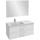 Мебель для ванной Jacob Delafon Vox 100 подвесная левая с 2-мя ящиками с изогнутой ручкой белая блестящая