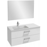Мебель для ванной Jacob Delafon Vox 100 подвесная левая с 2-мя ящиками с прямоугольной ручкой белый блестящий лак