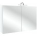 Мебель для ванной Jacob Delafon Vox 100 подвесная левая с 3-мя ящиками белая блестящая с зеркалом-шкафом