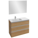 Мебель для ванной Jacob Delafon Vox 100 подвесная левая с 3-мя ящиками ореховое дерево