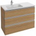 Мебель для ванной Jacob Delafon Vox 100 подвесная левая с 3-мя ящиками ореховое дерево