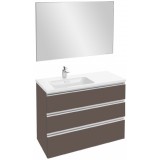 Мебель для ванной Jacob Delafon Vox 100 подвесная левая с 3-мя ящиками светло-коричневая глянцевая