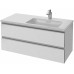 Мебель для ванной Jacob Delafon Vox 100 подвесная правая белая блестящая с зеркалом с подсветкой