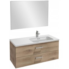 Мебель для ванной Jacob Delafon Vox 100 подвесная правая с 2-мя ящиками с прямоугольной ручкой квебекский дуб