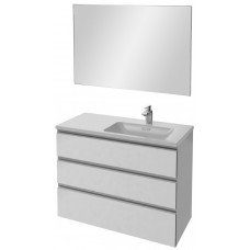 Мебель для ванной Jacob Delafon Vox 100 подвесная правая с 3-мя ящиками белая блестящая