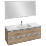Мебель для ванной Jacob Delafon Vox 120 подвесная квебекский дуб с зеркалом со светодиодной подсветкой