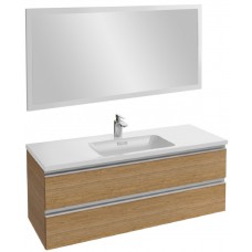 Мебель для ванной Jacob Delafon Vox 120 подвесная ореховое дерево с зеркалом со светодиодной подсветкой