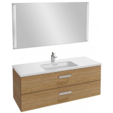 Мебель для ванной Jacob Delafon Vox 120 подвесная с 2-мя ящиками с угловой ручкой ореховое дерево