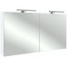 Мебель для ванной Jacob Delafon Vox 120 подвесная с 3-мя ящиками белая блестящая с зеркалом-шкафом