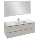 Мебель для ванной Jacob Delafon Vox 120 подвесная серый титан глянцевый с зеркалом со светодиодной подсветкой