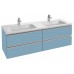 Мебель для ванной Jacob Delafon Vox 140 подвесная матовый аквамарин