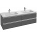 Мебель для ванной Jacob Delafon Vox 140 подвесная серый антрацит глянцевый