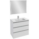 Мебель для ванной Jacob Delafon Vox 80 подвесная с 3-мя ящиками белая блестящая