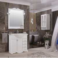 Мебель для ванной Opadiris Клио 90 напольная белая