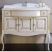 Мебель для ванной Opadiris Лаура 100 напольная белая с патиной