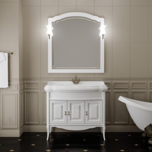 Мебель для ванной Opadiris Лоренцо 100 напольная белая
